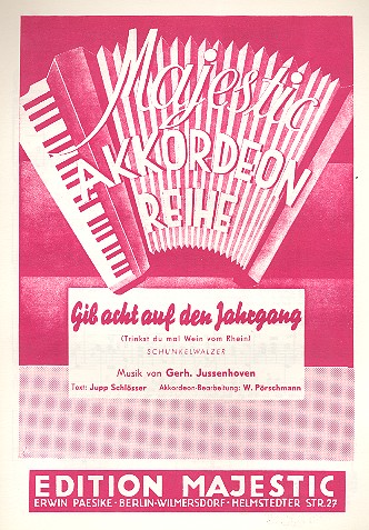 Gib acht auf den Jahrgang für