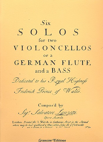 6 Solos for 2 violoncellos