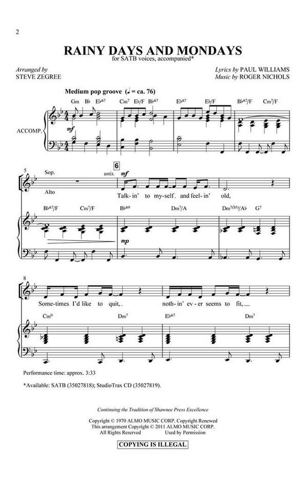 Rainy Days and Mondays