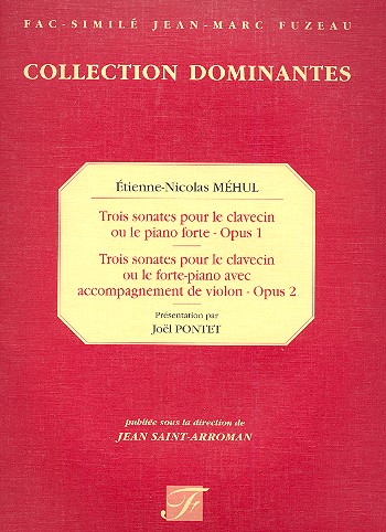 3 Sonates op.1 pour clavecin
