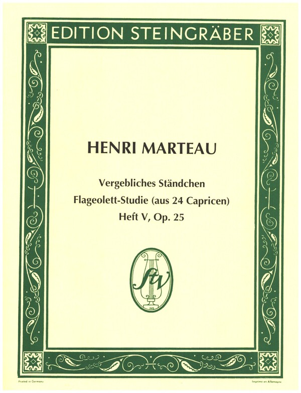 Vergebliches Ständchen op.25/17