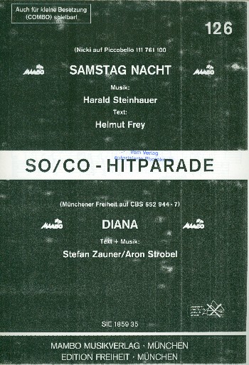 Samstag Nacht: für Salonorchester