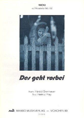 Des geht vorbei: für
