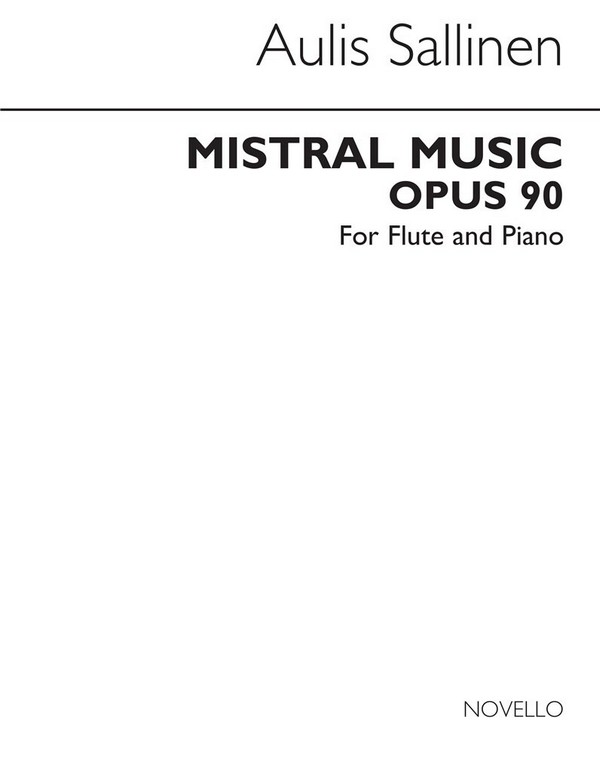 Mistral Music op.90 for flute and piano
