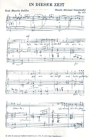 In dieser Zeit op.41,2