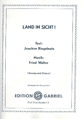 Land in Sicht für Melodieinstrument in C