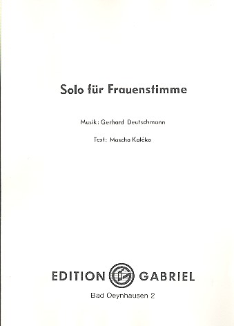 Solo für Frauenstimme