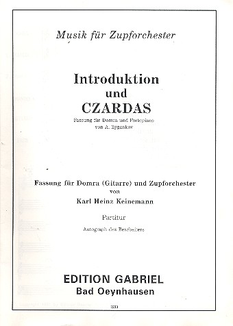 Introduktion und Czardas 
