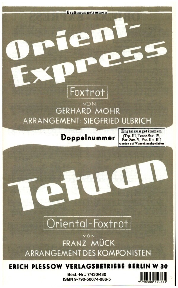 Orient Express  und  Tetuan 