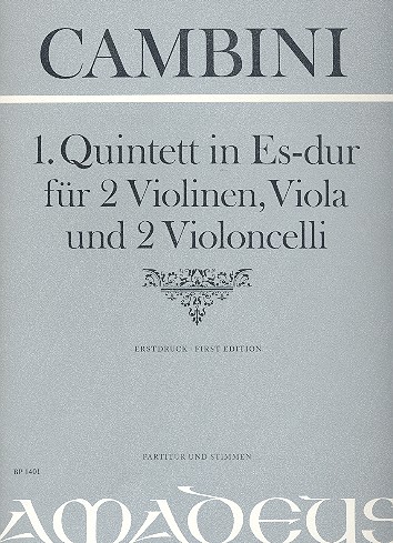 Quintett Es-Dur Nr.1 für 2 Violinen,