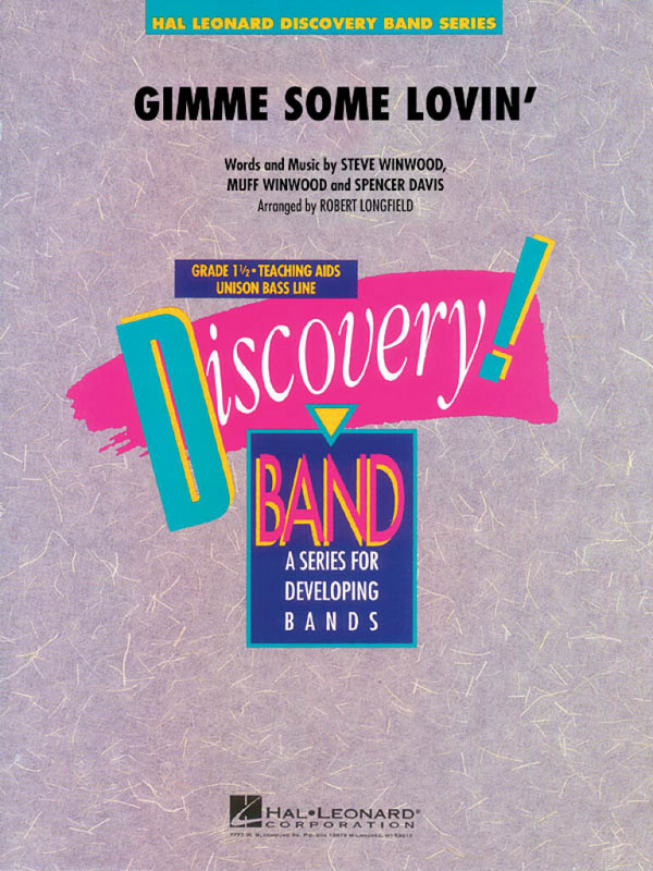 Gimme some lovin': for concert band