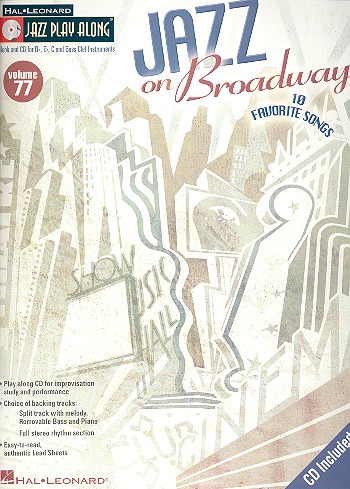 Jazz on Broadway (+CD): Jazz playalong vol.77