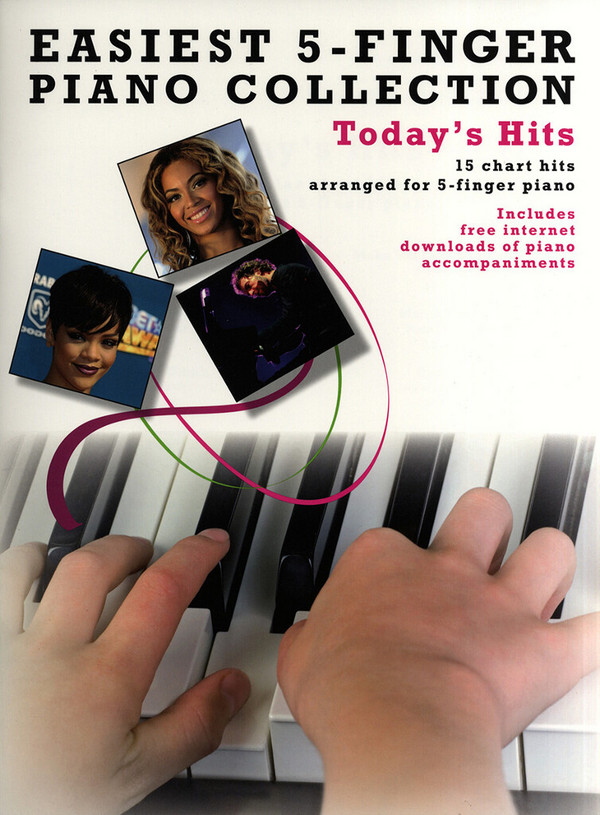 Today's Hits: for 5-finger piano (with text)