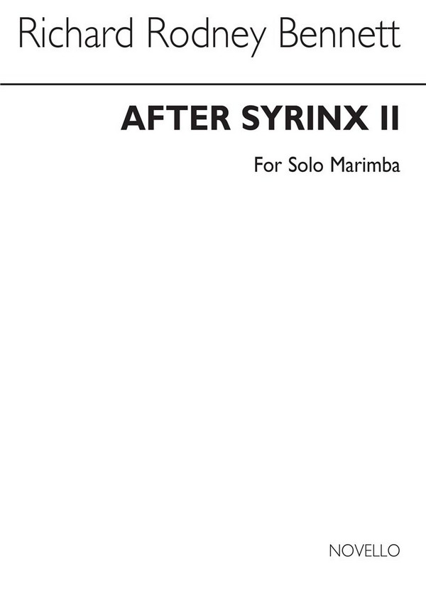 After Syrinx II for marimba solo