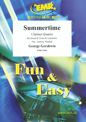 Summertime for 3 clarinets and bass clarinet