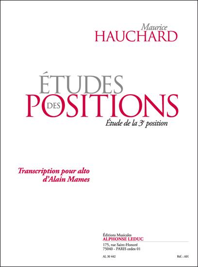 Etudes des positions (+CD)