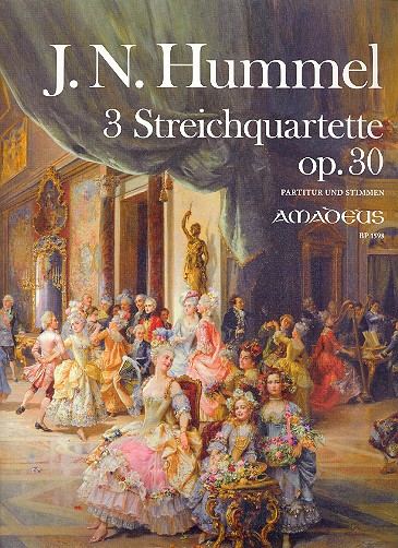 3 Streichquartette op.30 für 2 Violinen,