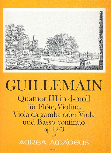 Quartette d-Moll 12,3 für Flöte, Violine,