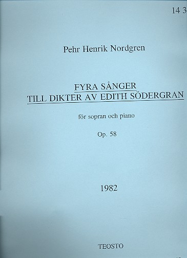 Fyra sanger till dikter av Edith