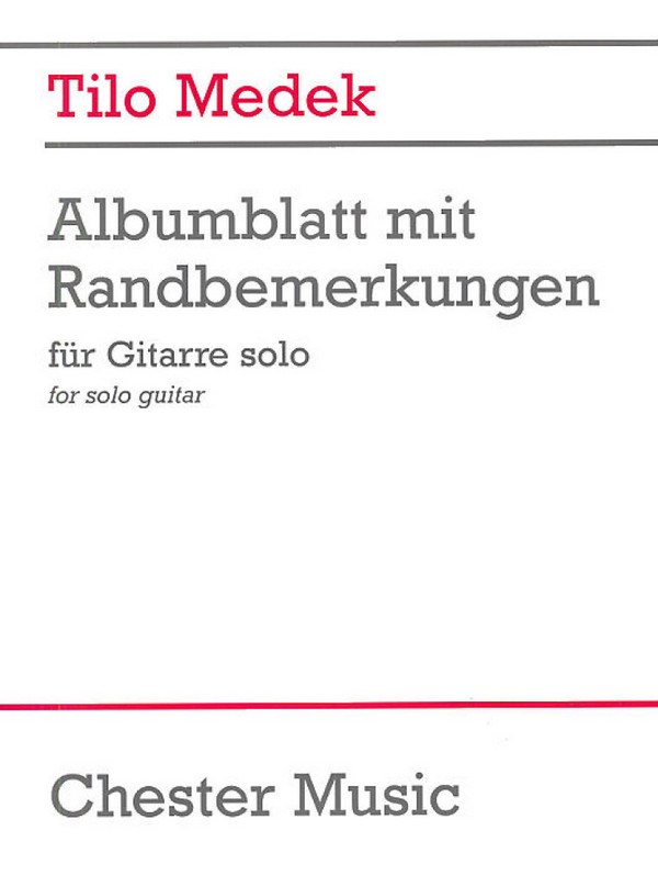 Albumblatt mit Randbemerkungen