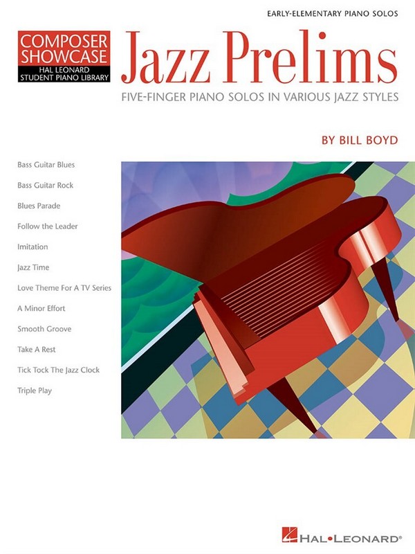 Jazz Prelims for 5-finger piano solos
