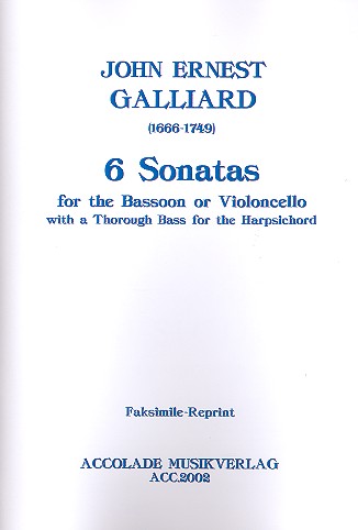 6 Sonaten für Fagott (Violoncello)