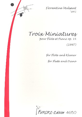 3 miniatures op.14 pour flûte et piano