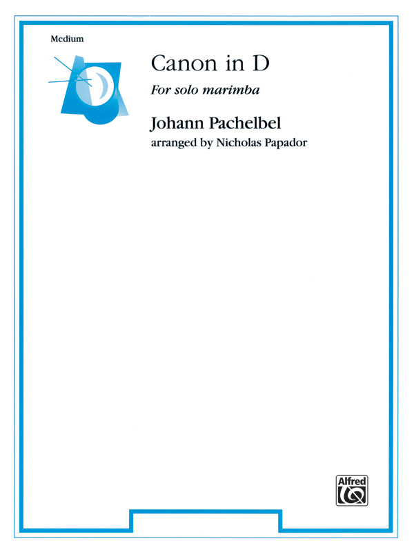 Canon d major for solo marimba