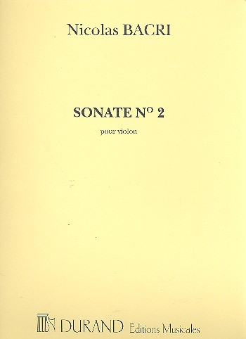 Sonate no.2 op.53 pour violon