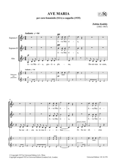 Ave Maria für Frauenchor