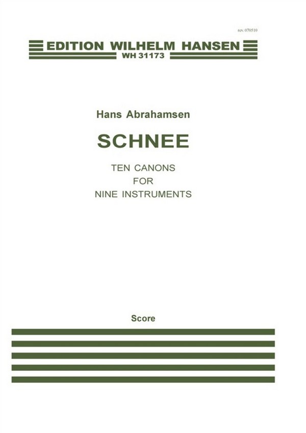 Schnee 10 Canons for violin, viola,