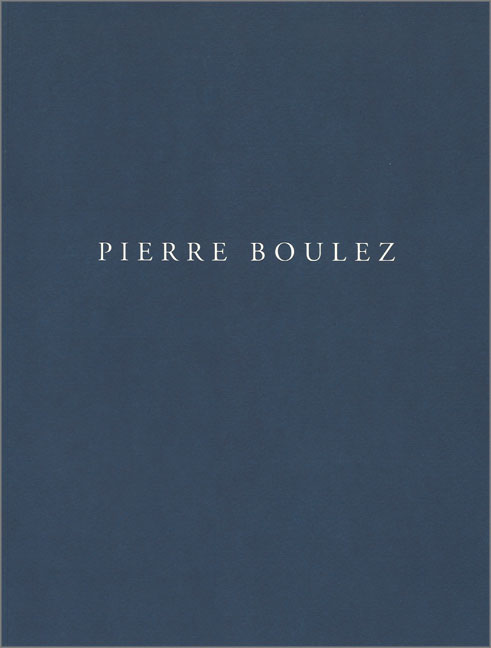 Pensieri per Pierre Boulez