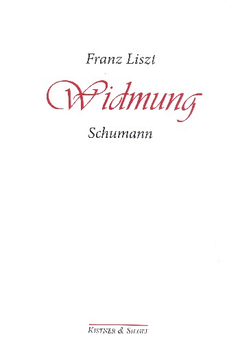 Widmung für Klavier (mit Text)