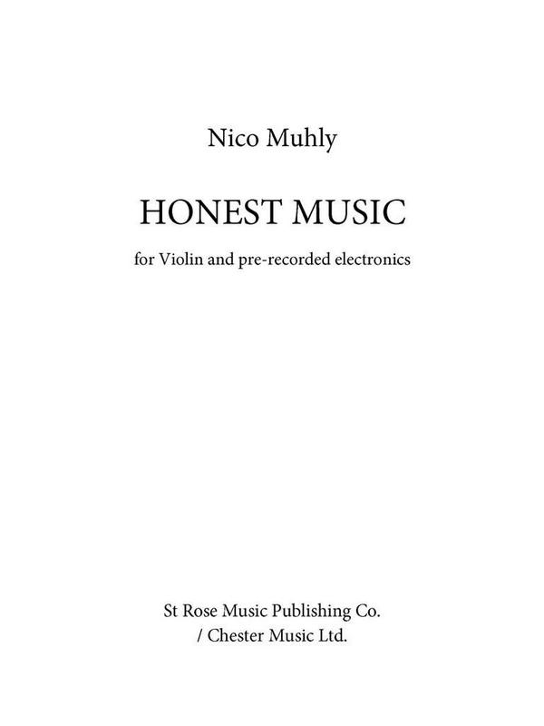 Honest Music for violin and CD