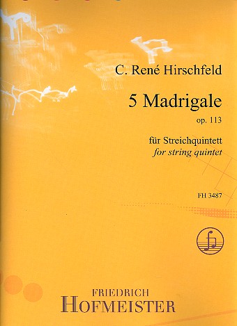 5 Madrigale op.113 für 2 Violinen, Viola