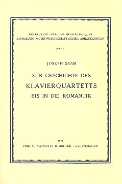 Zur Geschichte des Klavierquartetts