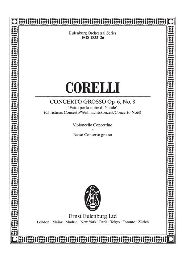 Concerto grosso g-Moll op.6,8