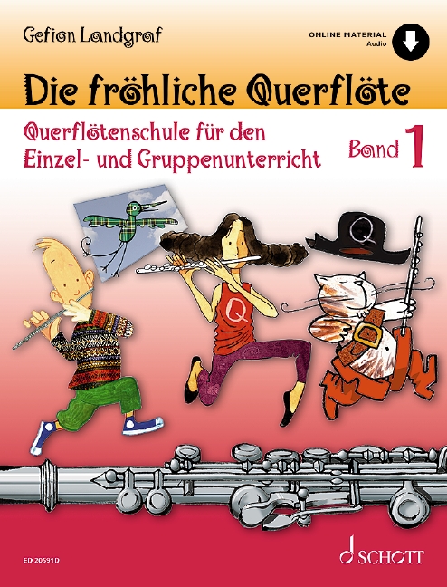 Die fröhliche Querflöte Band 1 - Schule (+Online Audio)