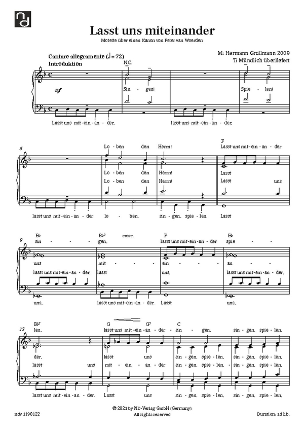 Lasst uns miteinander