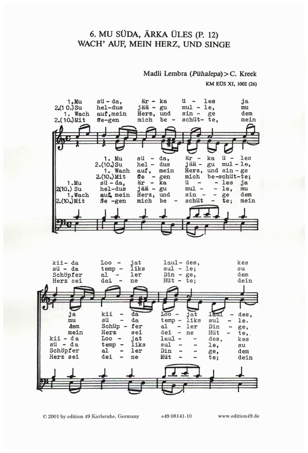 Wach auf mein Herz und Singe