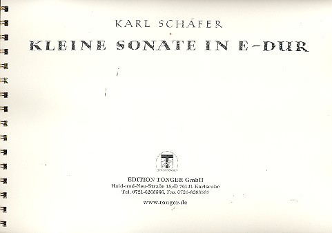 Kleine Sonate E-Dur