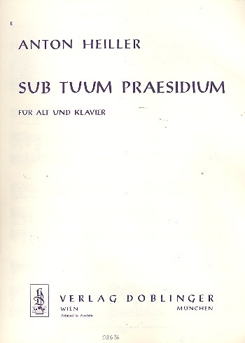 Sub tuum praesidium für