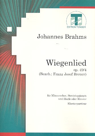 Wiegenlied op.49,4 für Männerchor,