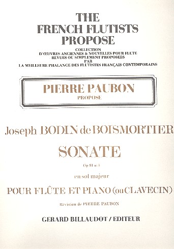 Sonate sol majeur op.91,3