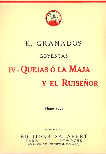 Quejas ó la maja y el ruisenor