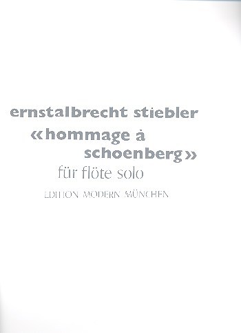 Hommage à Schoenberg