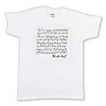 T-Shirt Bach Größe XL weiß