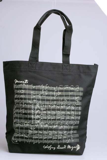 Shopper Mozart schwarz