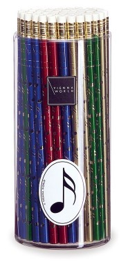 Bleistiftbox Note bunt sortiert