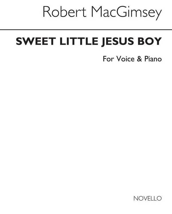 Sweet little Jesus Boy for voice and piano